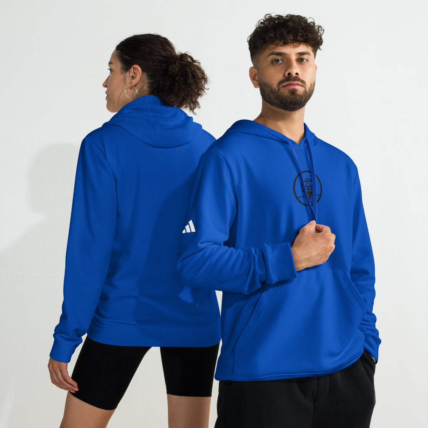 Critical Hit Fitness Black Emblem adidas fleece hoodie