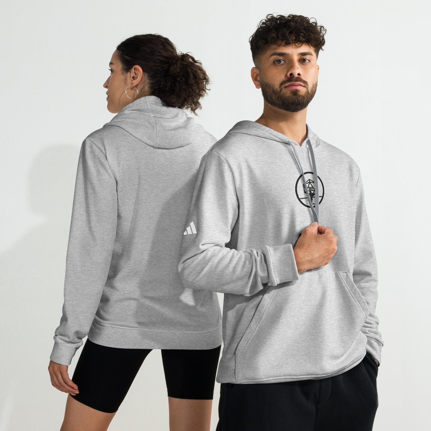 Critical Hit Fitness Black Emblem adidas fleece hoodie