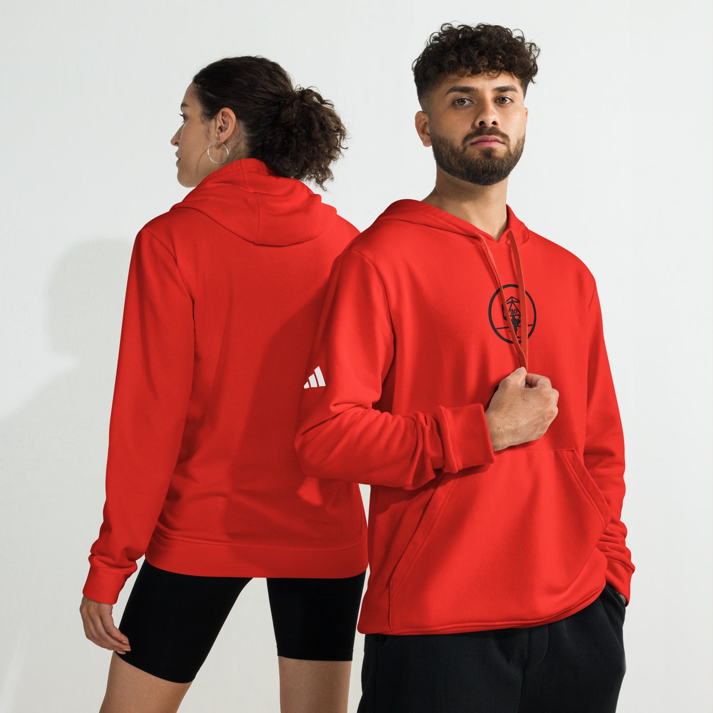 Critical Hit Fitness Black Emblem adidas fleece hoodie