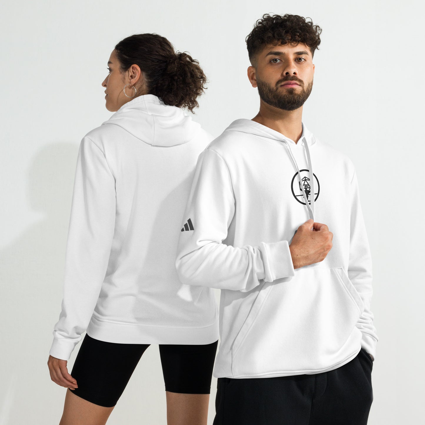Critical Hit Fitness Black Emblem adidas fleece hoodie