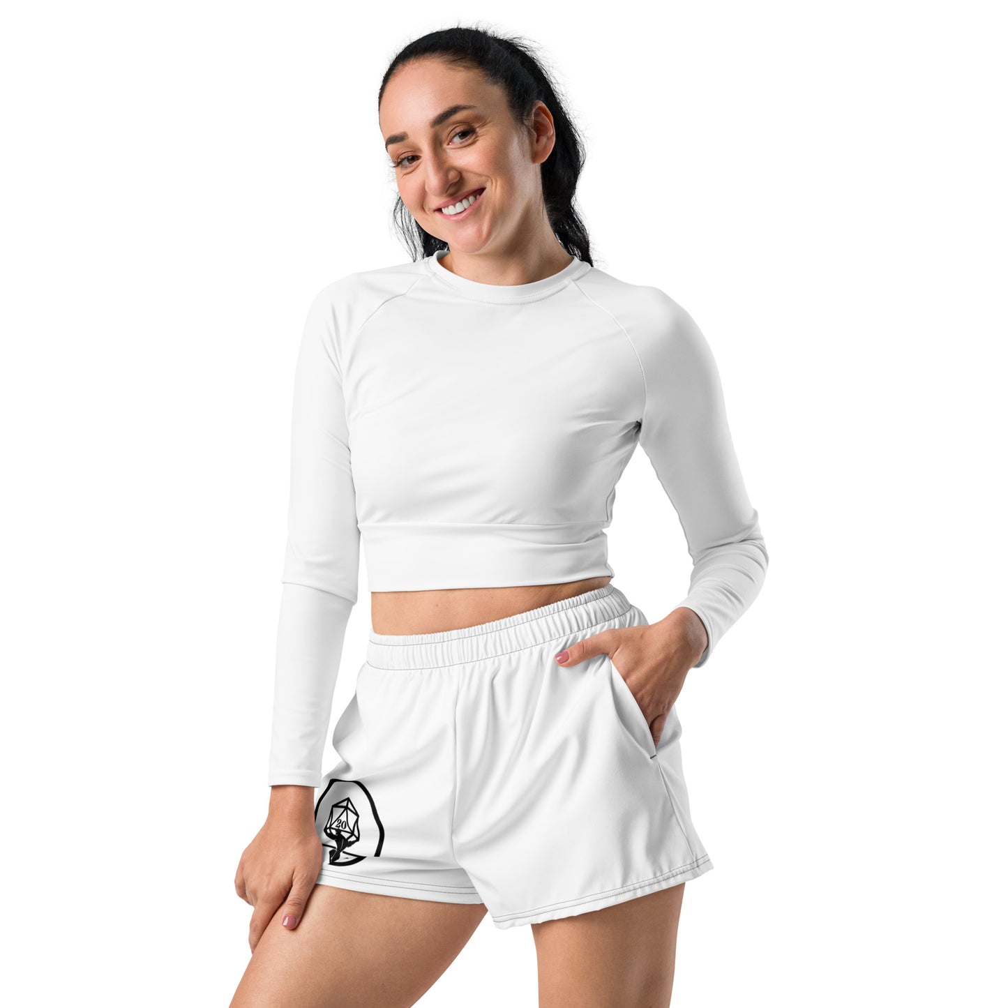 Critical Hit Fitness Black Emblem Short Athletic Shorts