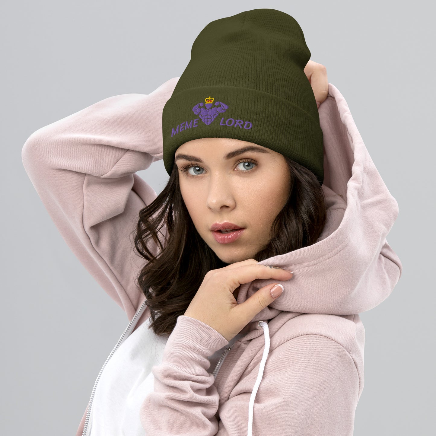 Critical Hit Fitness Memelord Cuffed Beanie