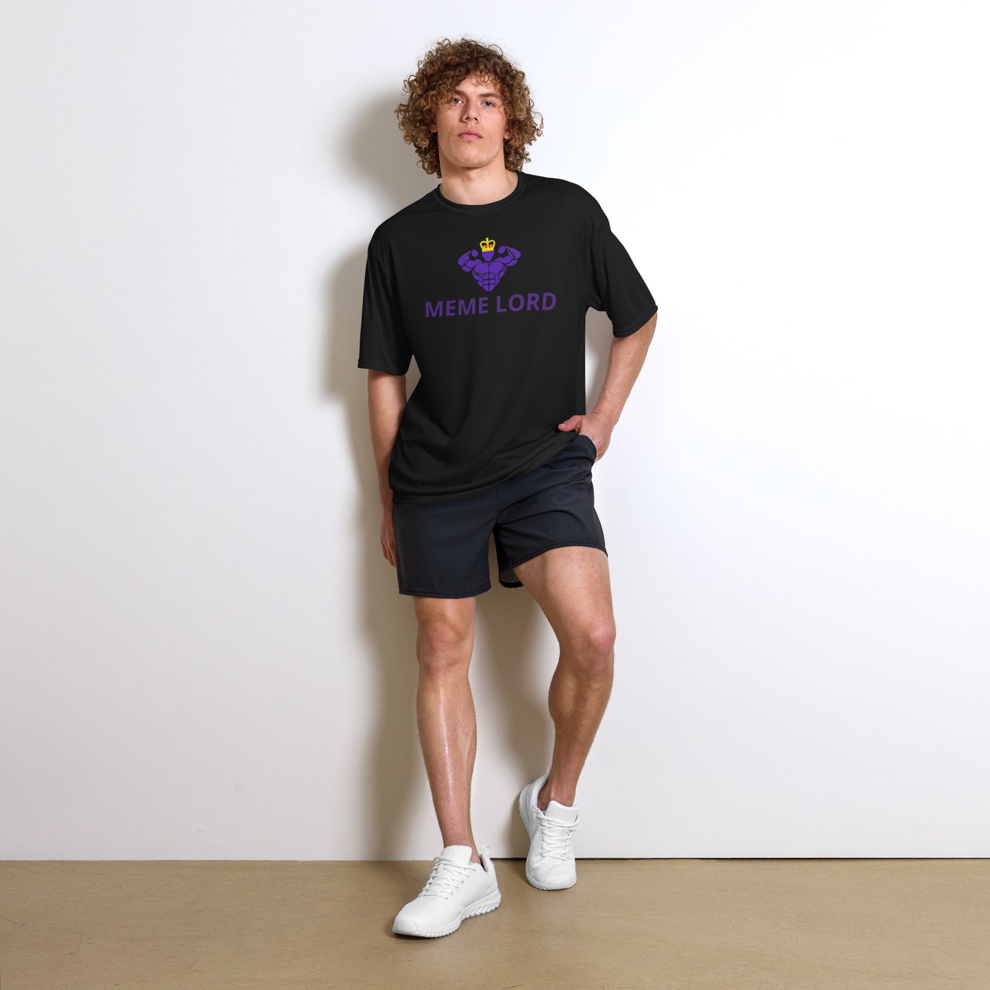 Critical Hit Fitness Memelord Unisex performance crew neck t-shirt