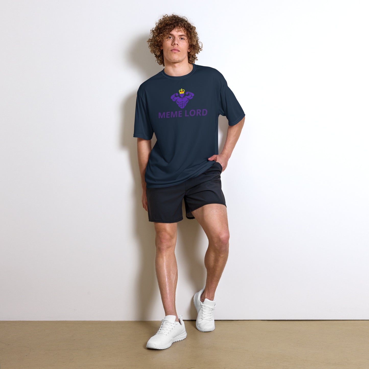 Critical Hit Fitness Memelord Unisex performance crew neck t-shirt
