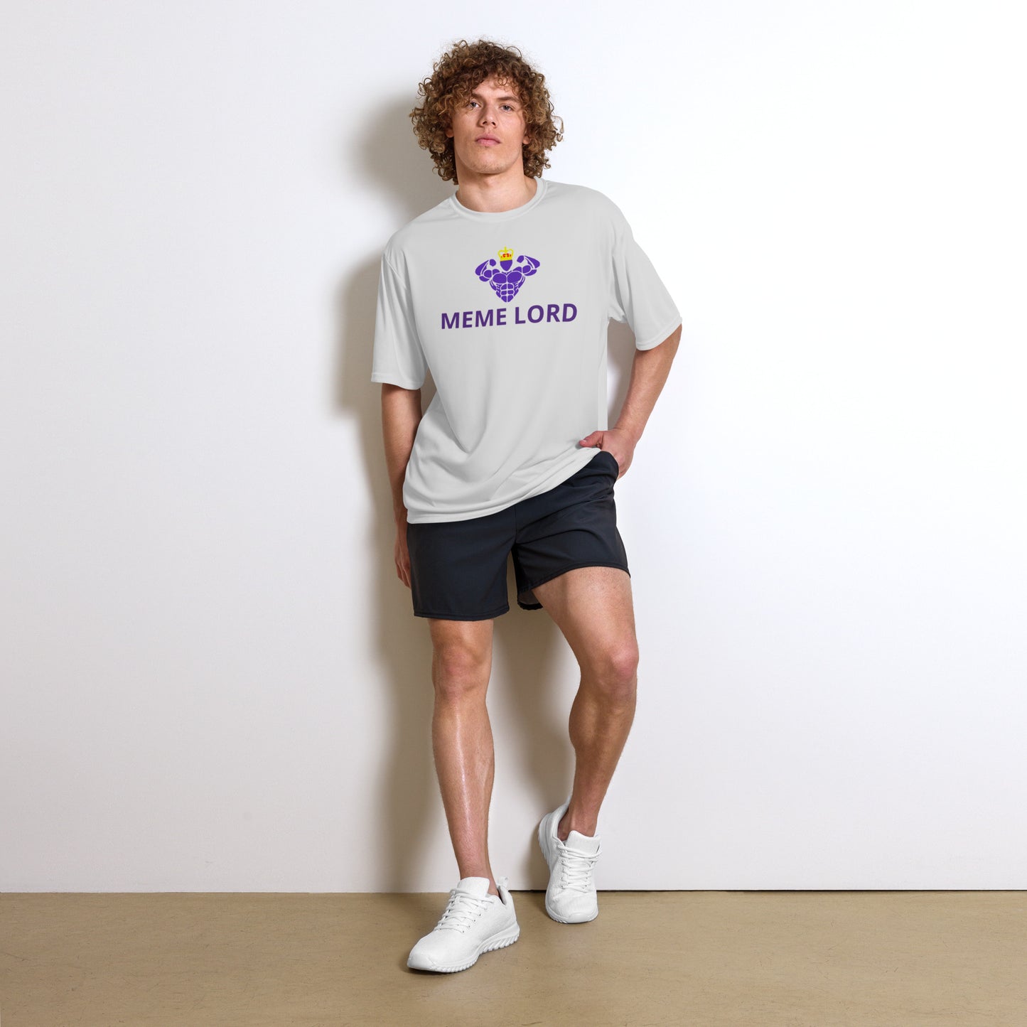 Critical Hit Fitness Memelord Unisex performance crew neck t-shirt
