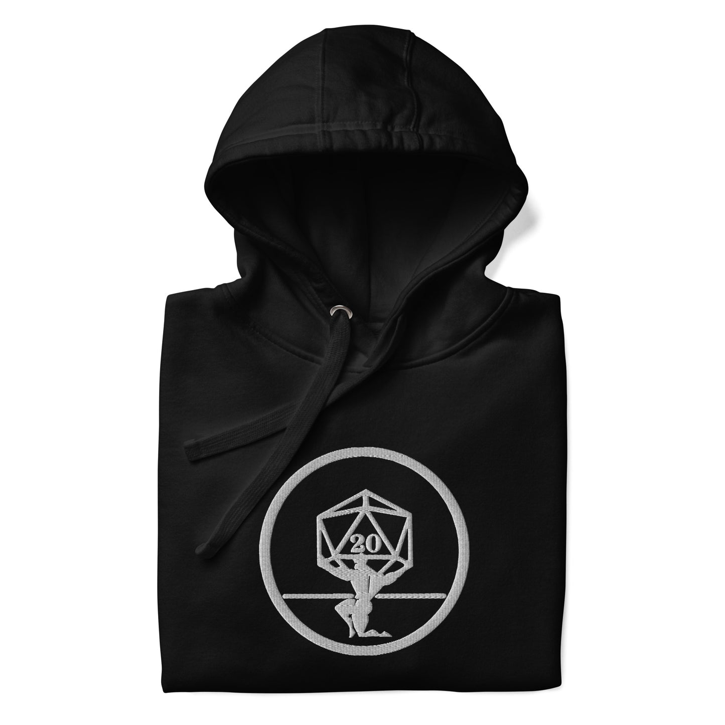 Critical Hit Fitness White Logo Unisex Hoodie