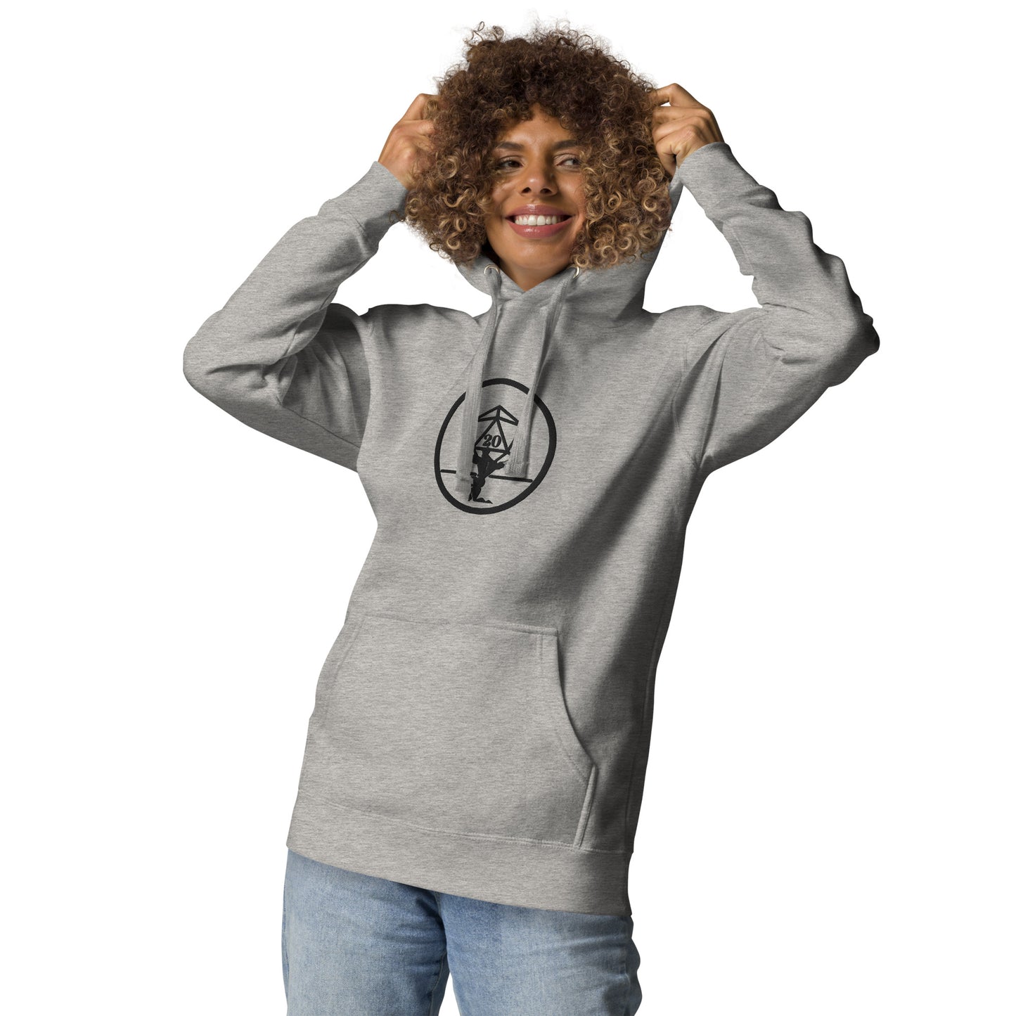 Critical Hit Fitness Black Emblem Unisex Hoodie