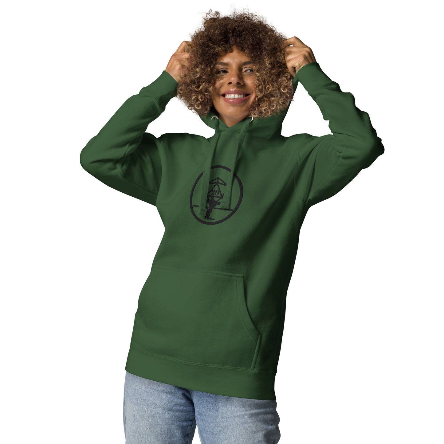 Critical Hit Fitness Black Emblem Unisex Hoodie