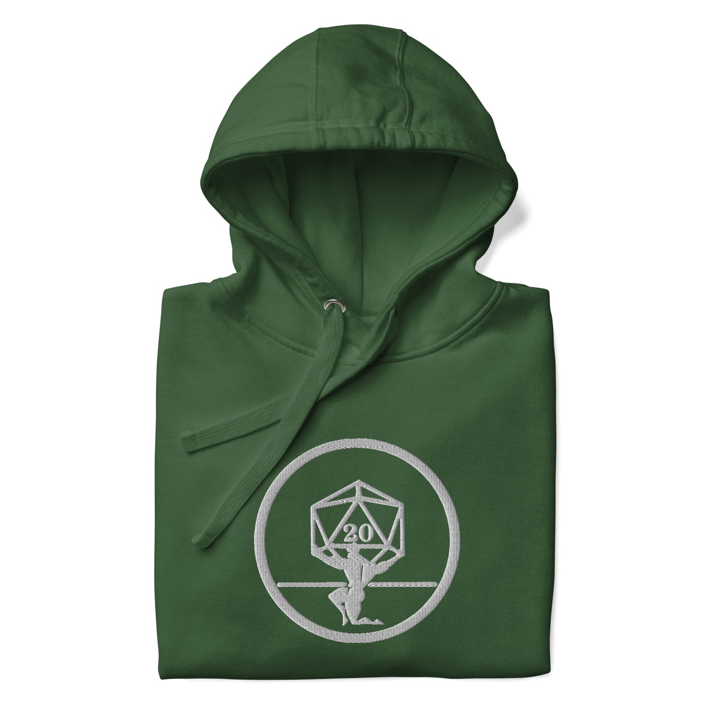Critical Hit Fitness White Logo Unisex Hoodie