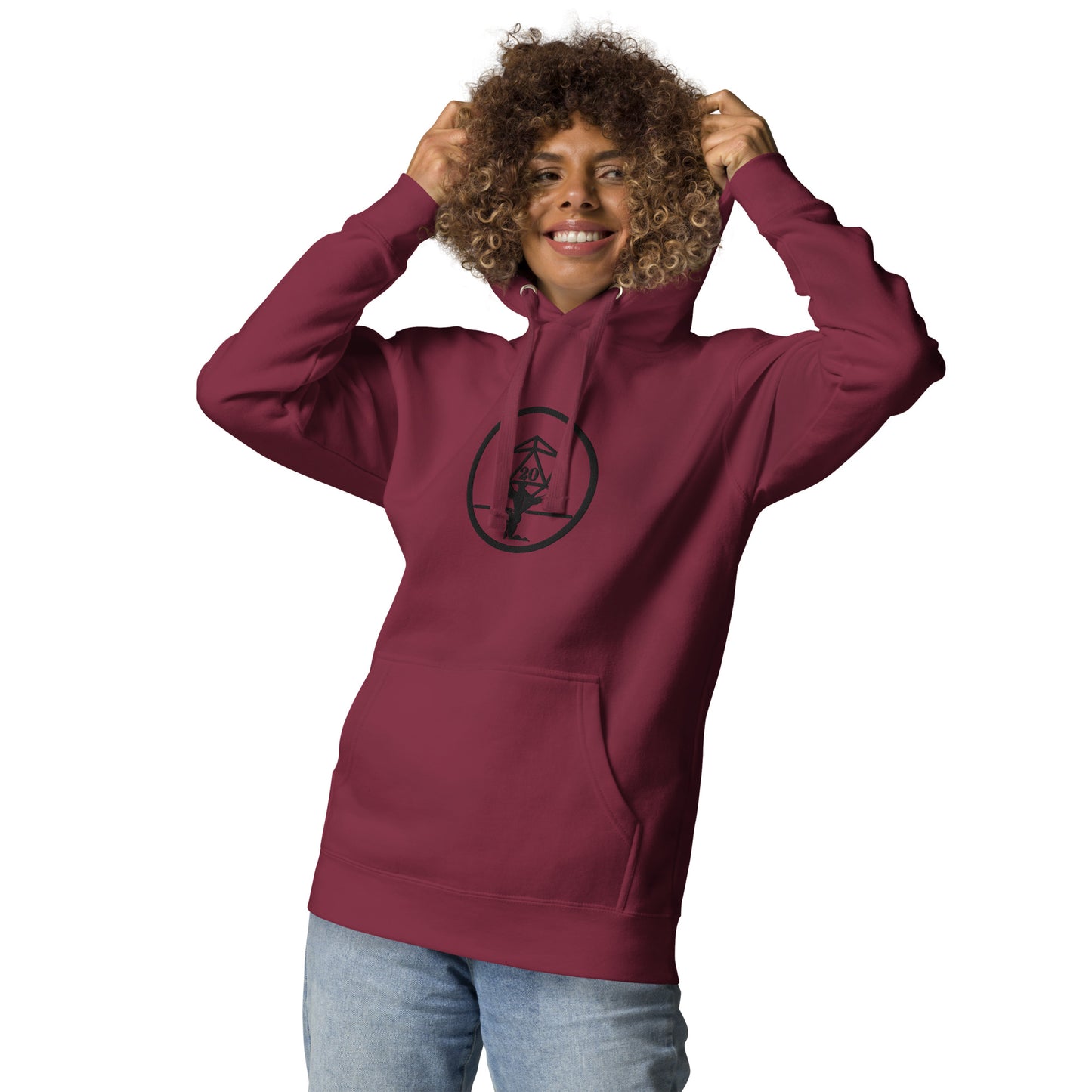 Critical Hit Fitness Black Emblem Unisex Hoodie