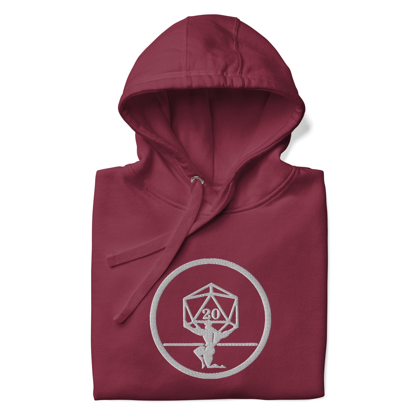 Critical Hit Fitness White Logo Unisex Hoodie