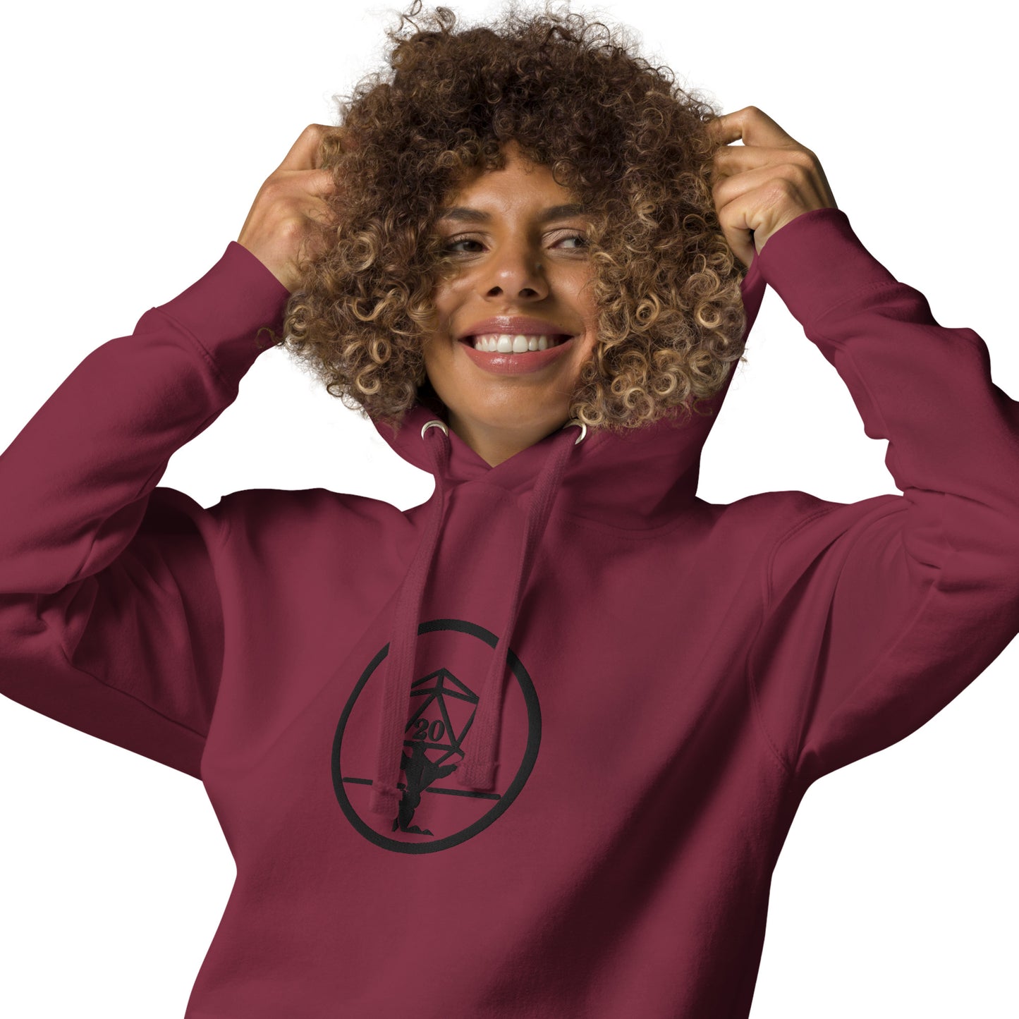 Critical Hit Fitness Black Emblem Unisex Hoodie