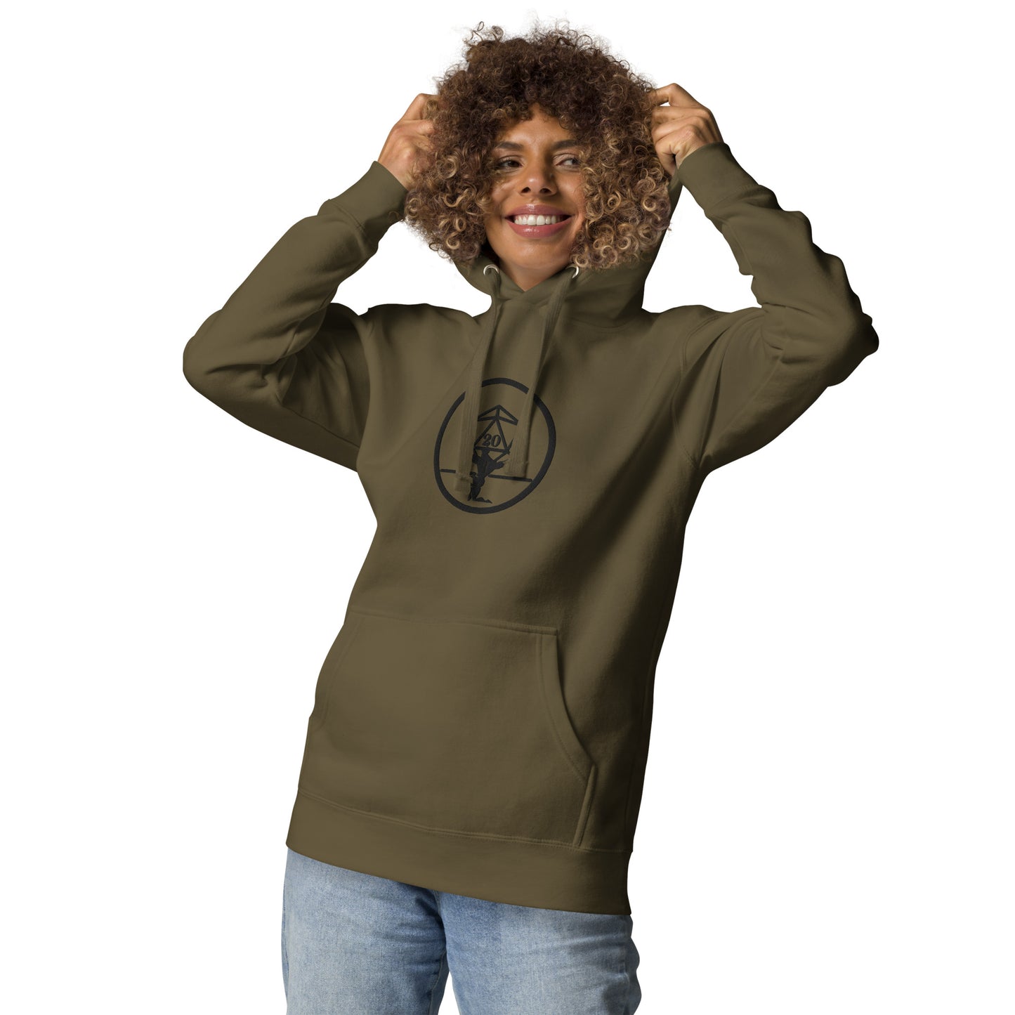 Critical Hit Fitness Black Emblem Unisex Hoodie