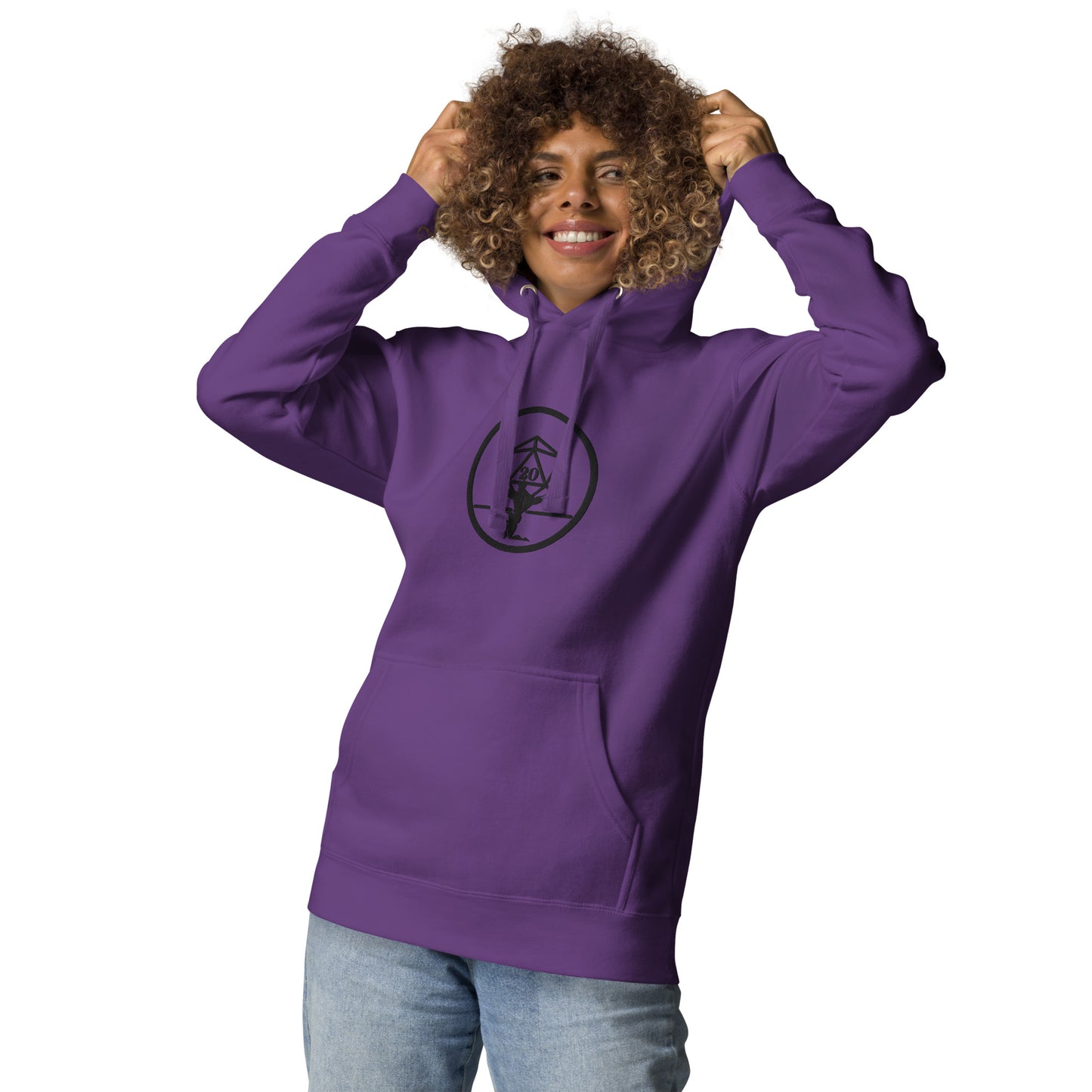 Critical Hit Fitness Black Emblem Unisex Hoodie