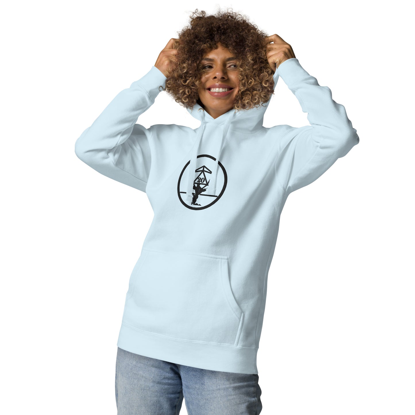 Critical Hit Fitness Black Emblem Unisex Hoodie