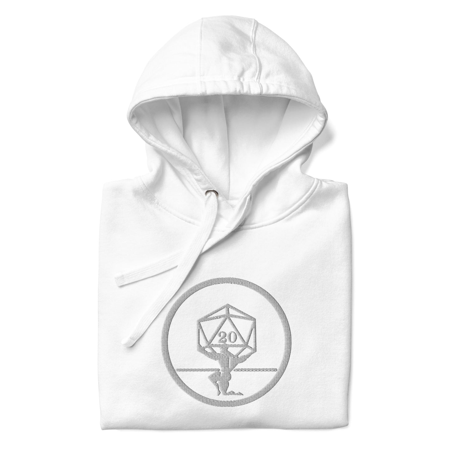 Critical Hit Fitness White Logo Unisex Hoodie