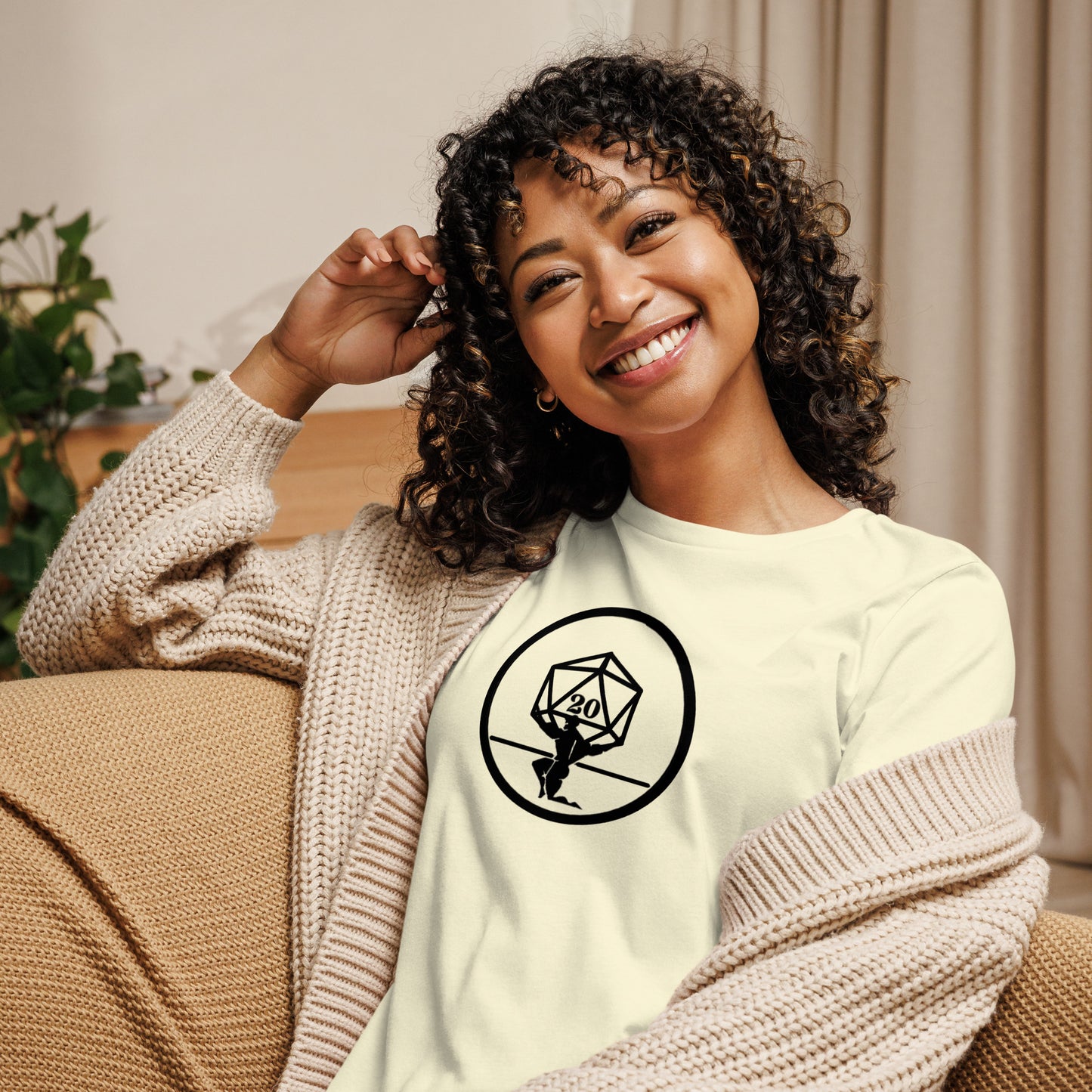Critical Hit Fitness Black Emblem Women's Relaxed T-Shirt