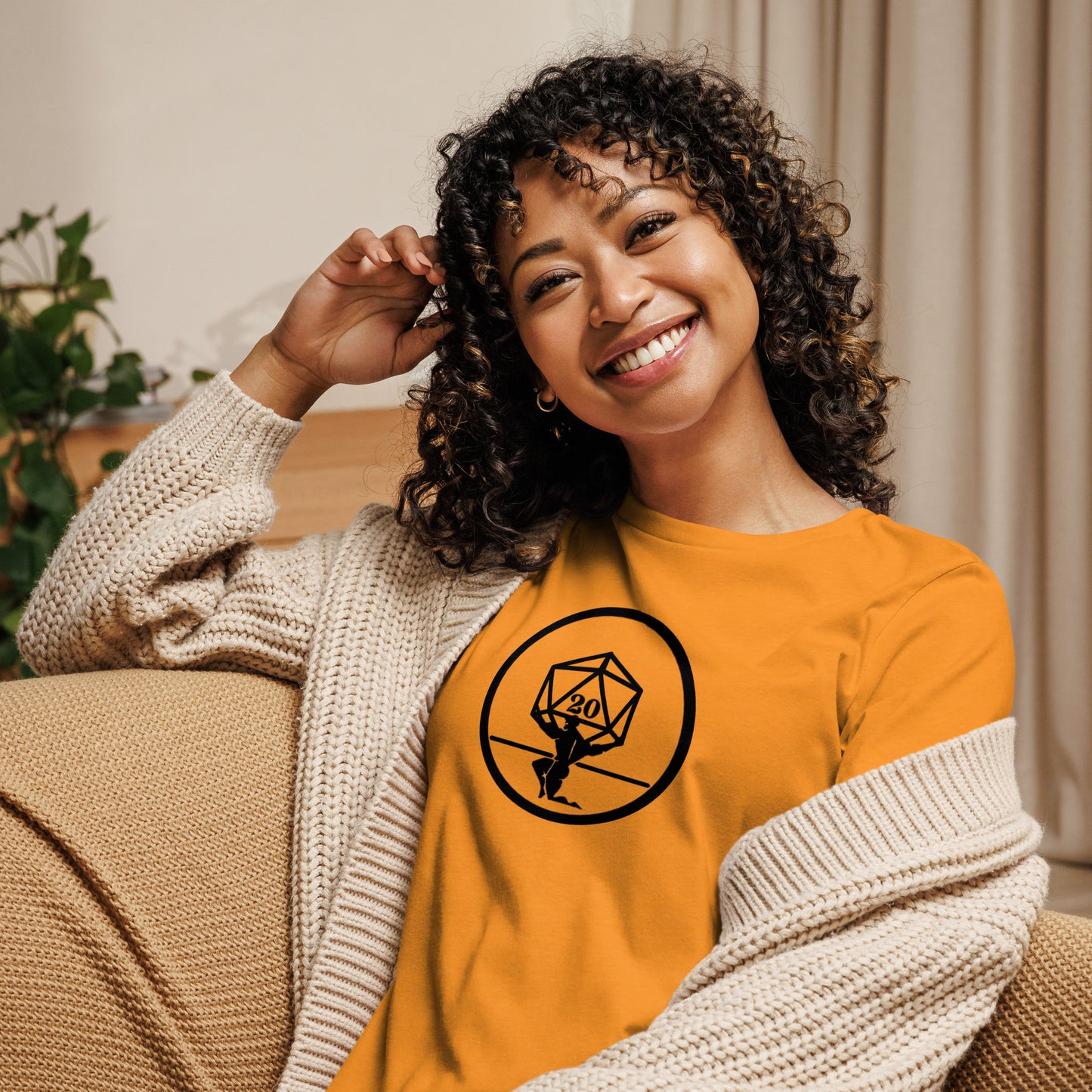 Critical Hit Fitness Black Emblem Women's Relaxed T-Shirt