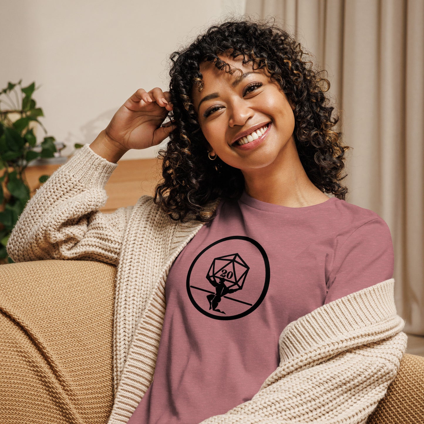 Critical Hit Fitness Black Emblem Women's Relaxed T-Shirt