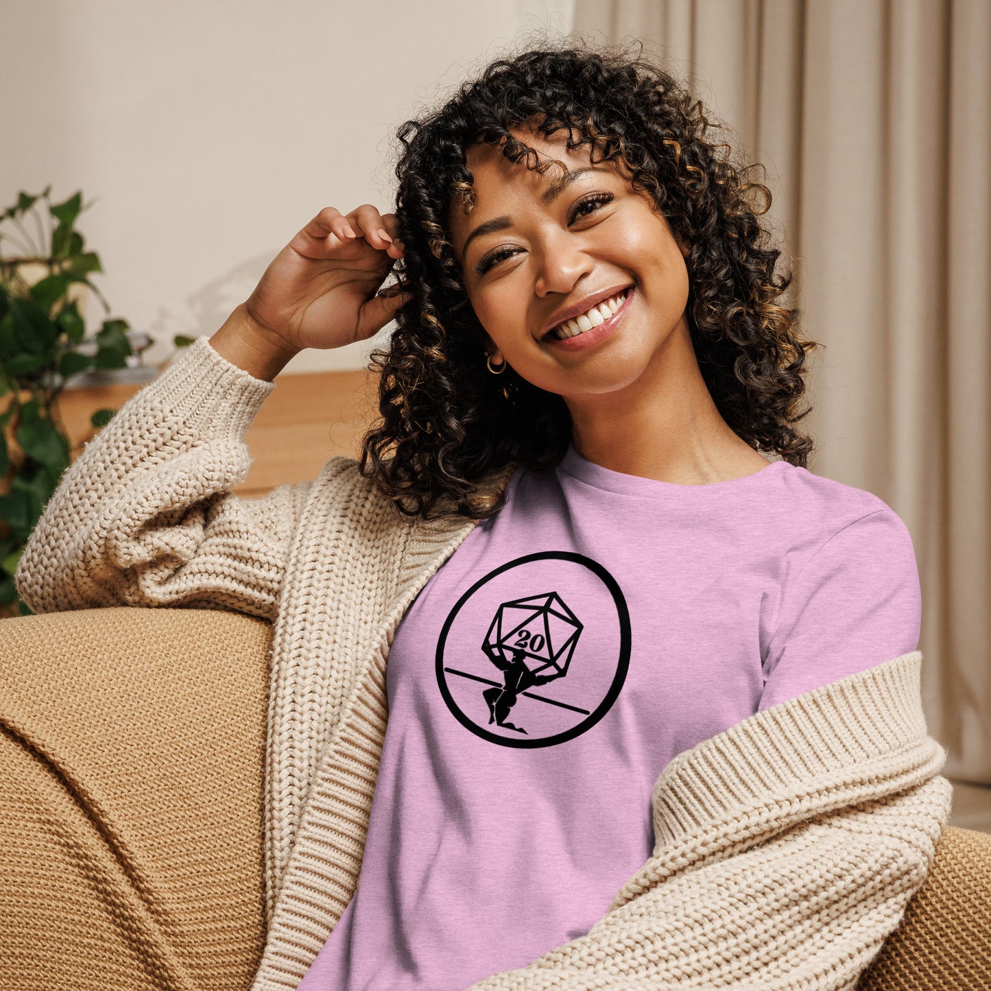 Critical Hit Fitness Black Emblem Women's Relaxed T-Shirt