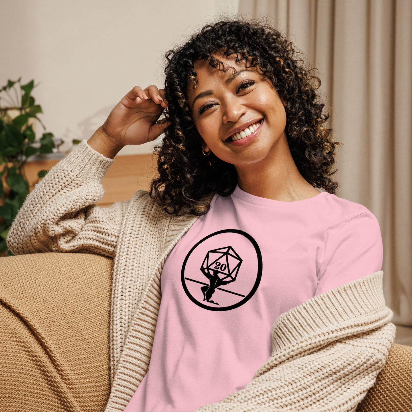 Critical Hit Fitness Black Emblem Women's Relaxed T-Shirt