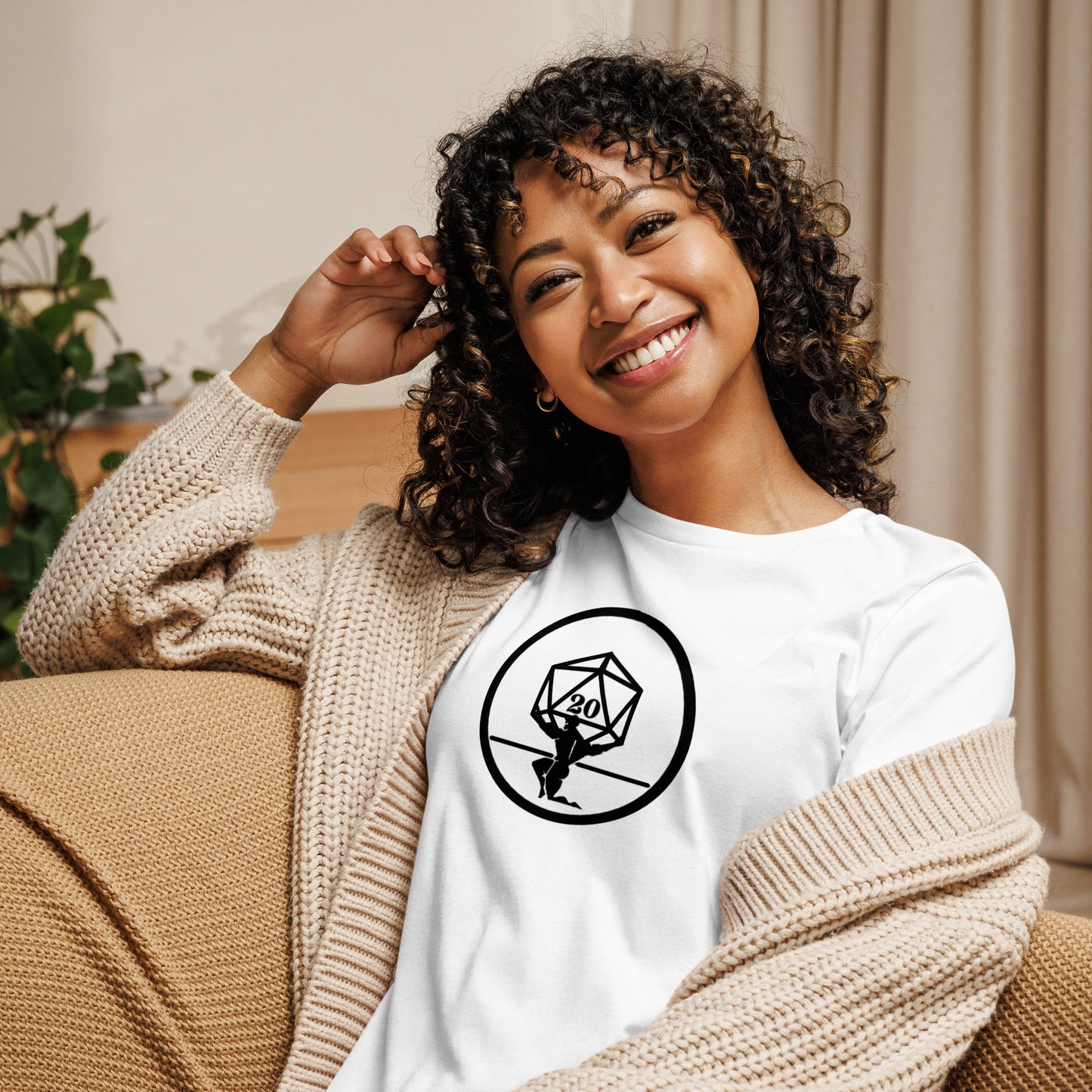 Critical Hit Fitness Black Emblem Women's Relaxed T-Shirt